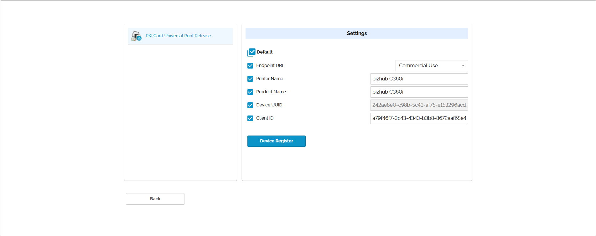 Remote Settings - Example